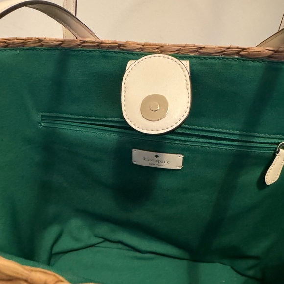 Kate Spade Garden Bouquet Embroidered Straw Tote - Picture 11 of 11